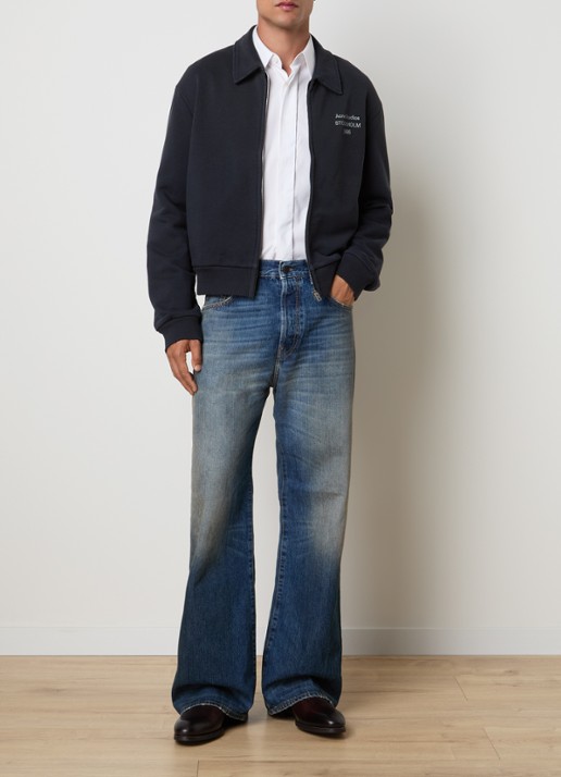 Acne Studios Loose fit jeans met medium wassing - voorkant 3 indigo