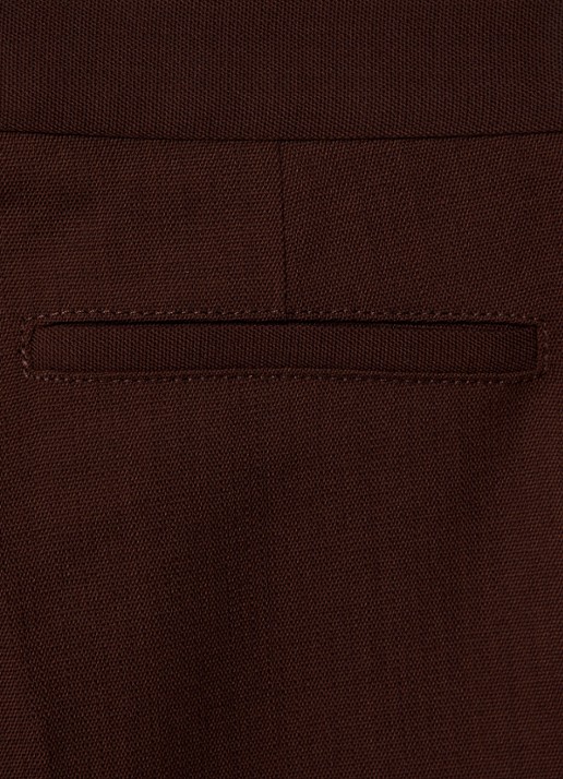 Acne Studios Mid waist flared pantalon in wolblend - detail 2 bruin