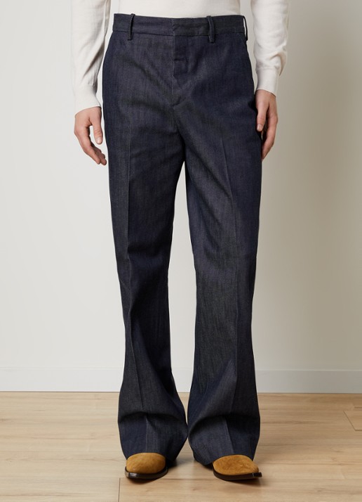 Acne Studios Palvin straight leg jeans met donkere wassing