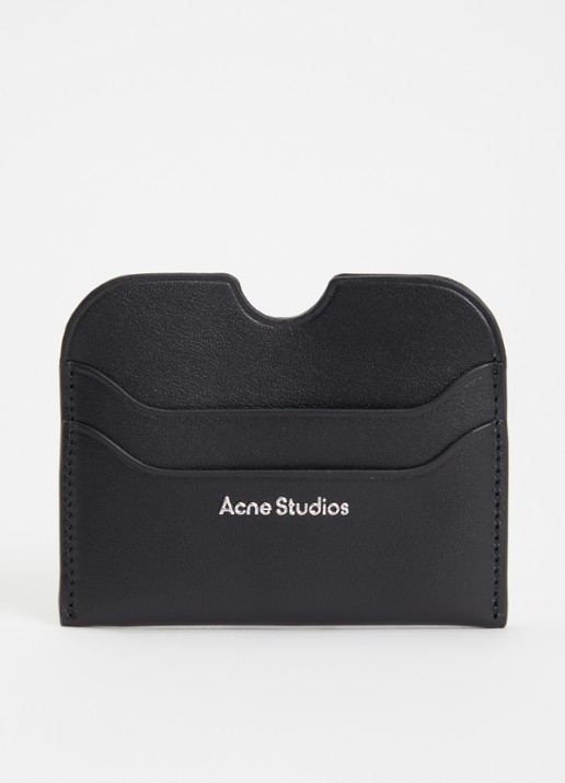 Acne Studios Pasjeshouder van kalfsleer met logo