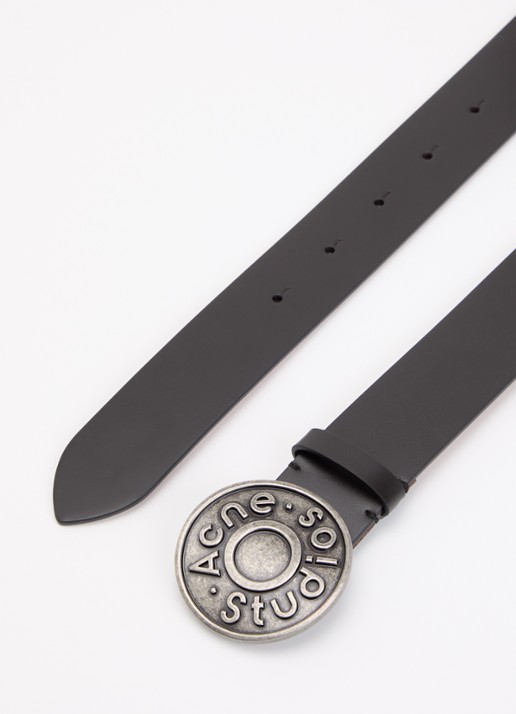 Acne Studios Riem van leer - detail 2 zwart