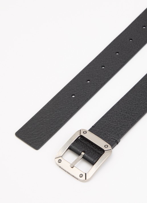 Acne Studios Runway reversible riem van leer  - detail 2 zwart