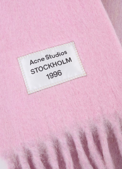Acne Studios Sjaal in alpaca wolblend 250 x 25 cm - detail 3 roze