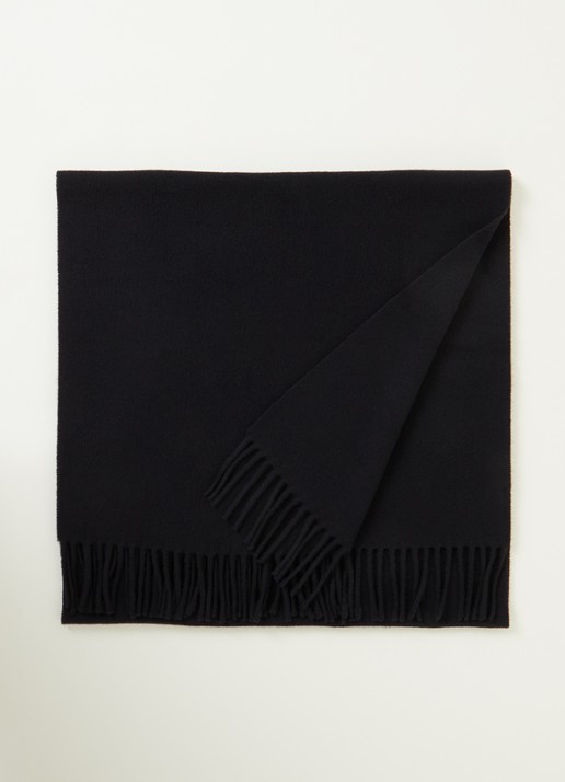 Acne Studios Sjaal van wol 200 x 45 cm - voorkant 2 zwart