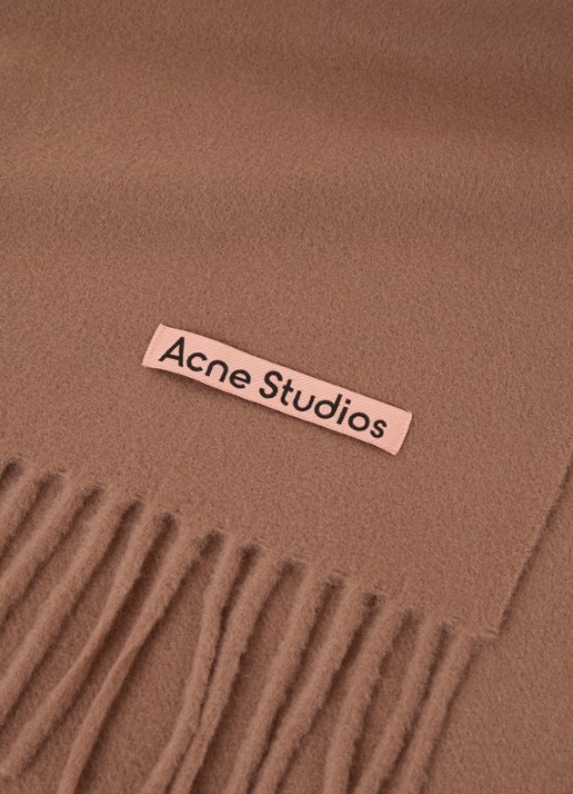 Acne Studios Sjaal van wol 200 x 45 cm - detail 3 bordeauxrood