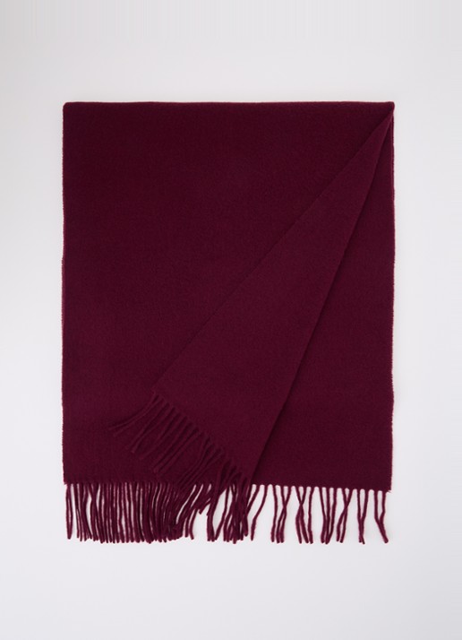 Acne Studios Sjaal van wol 200 x 45 cm - voorkant 2 bordeauxrood