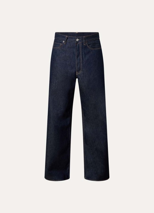 Acne Studios Straight leg jeans met donkere wassing - voorkant 5 indigo