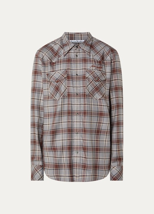 Acne Studios Surrow overshirt met ruitdessin