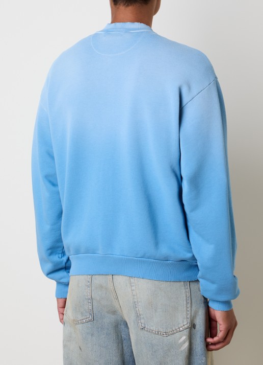 Acne Studios Sweatvest met logoprint - achterkant blauw
