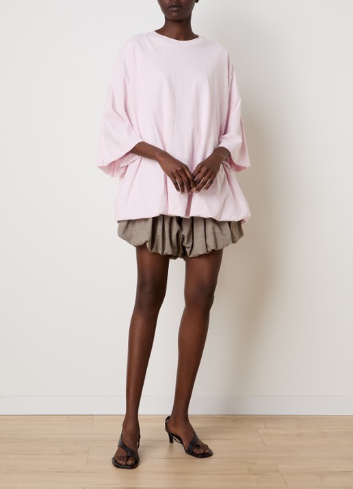 Acne Studios T-shirt met backprint - voorkant 5 roze