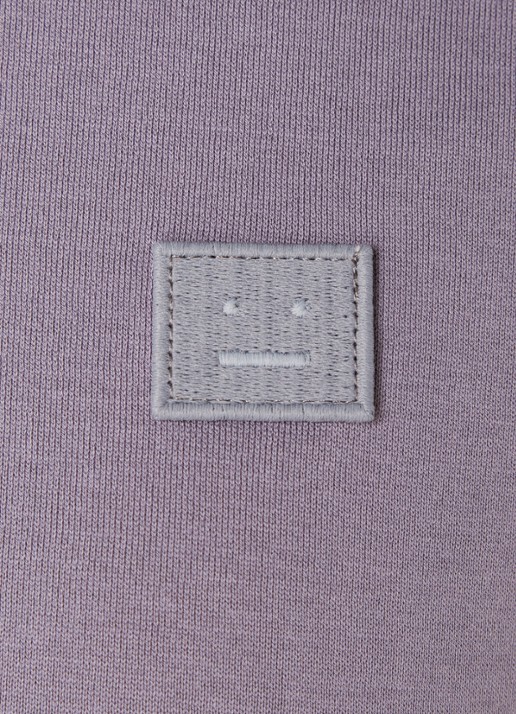 Acne Studios T-shirt met logoborduring - detail 5 paars