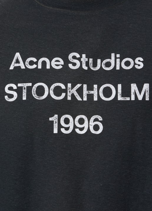 Acne Studios T-shirt met logoprint - detail 5 groen