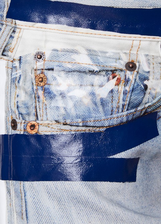 Acne Studios Wide leg jeans met lichte wassing - detail 6 indigo