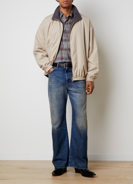 Acne Studios Windjack met steekzakken - voorkant 3 creme