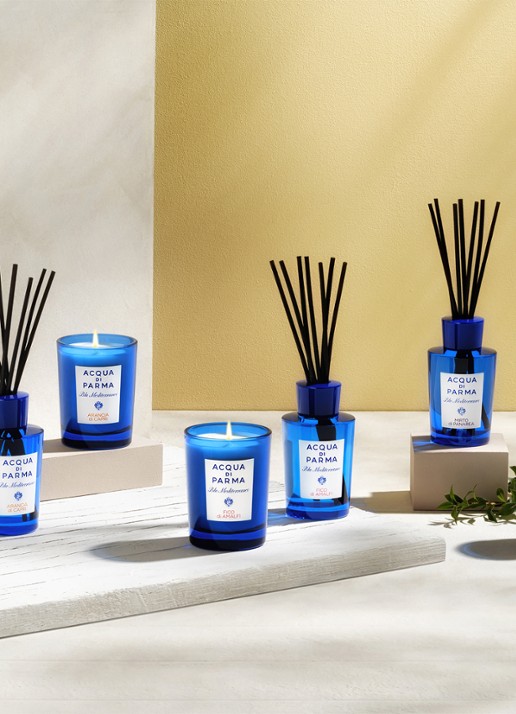 Acqua di Parma Arancia di Capri geurkaars 200 gram - voorkant 3 blauw
