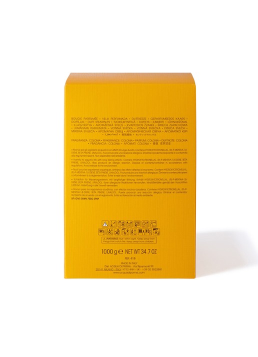Acqua di Parma Colonia geurkaars 1 kg - detail 2 geel