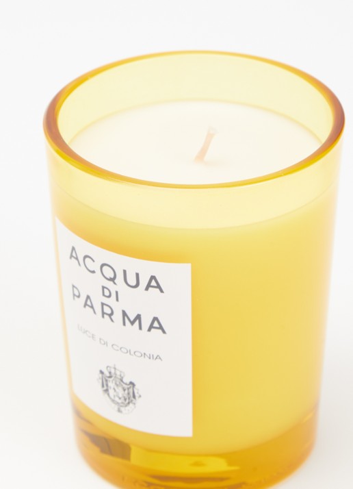 Acqua di Parma Luce di Colonia geurkaars 200 gram - voorkant 2 geel