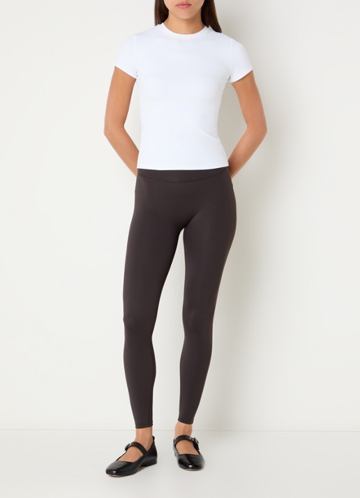 Adanola Ultimate high waist skinny fit trainingslegging met stretch - voorkant 2 donkerbruin