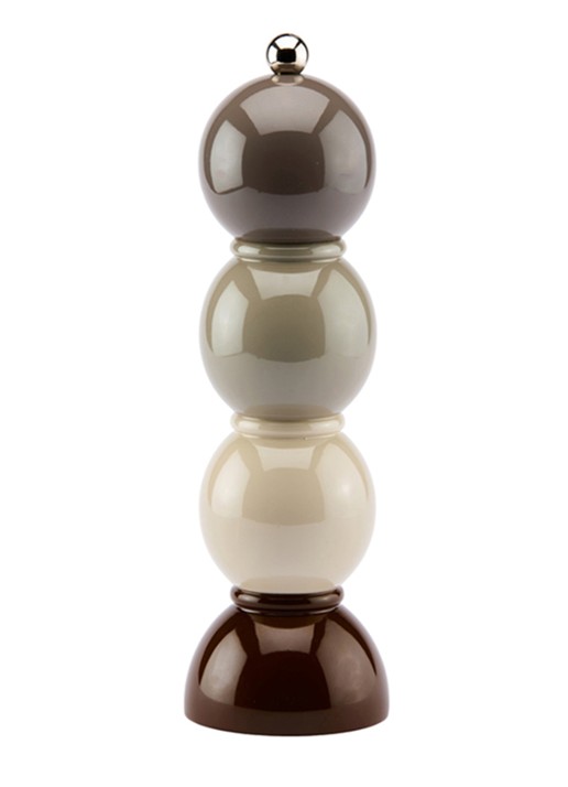 Addison Ross Bobbin zout- en pepermolen 24 cm - voorkant taupe