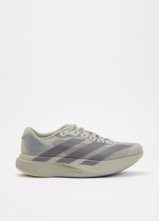 Adidas Adizero Evo SL hardloopschoen met logo  - voorkant 5 lichtgroen