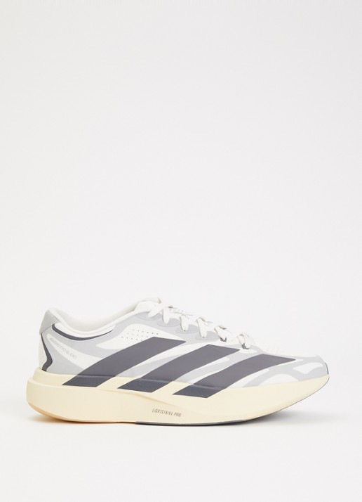 Adidas Adizero Evo SL hardloopschoen met logo  - voorkant grijs