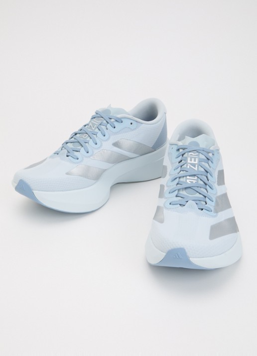 Adidas Adizero sneaker van mesh met logo - detail 3 lichtblauw