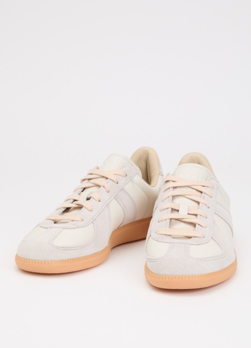 Adidas Army sneakers van leer met suède details - detail creme