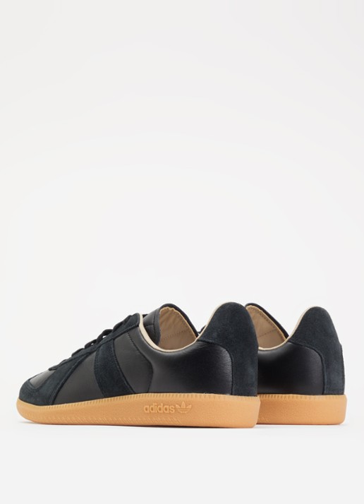 Adidas Army sneakers van leer met suède details - achterkant 5 zwart