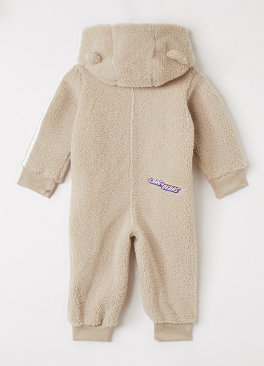 Adidas Babypak van teddy - voorkant 2 beige