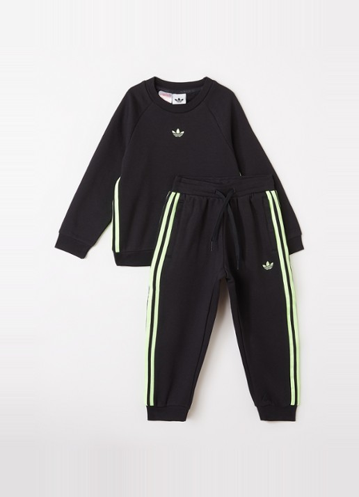 Adidas Crew set van sweater met joggingbroek 2-delig
