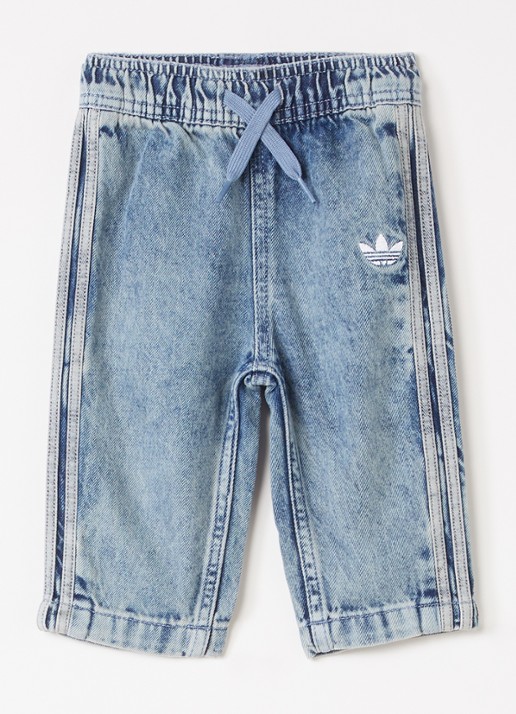 Adidas Firebird straight fit broek - voorkant 5 indigo