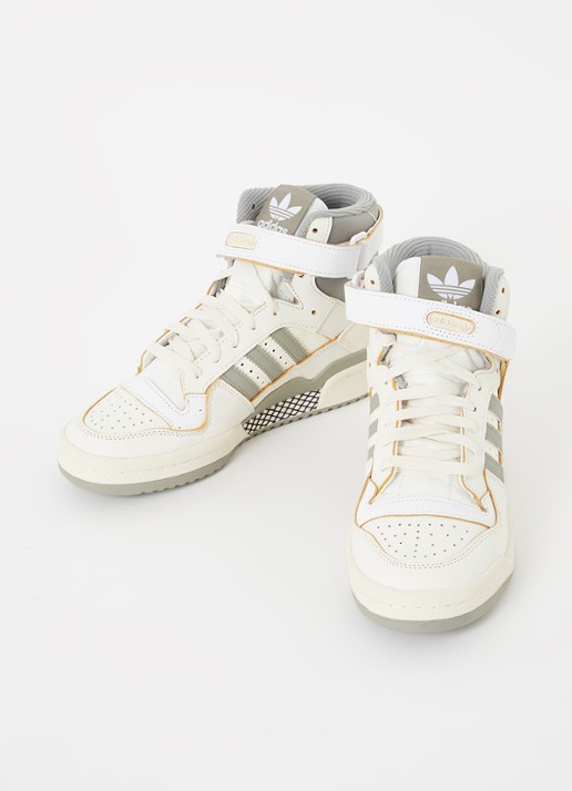 Adidas Forum 84 Hi sneaker van leer  - detail ivoor