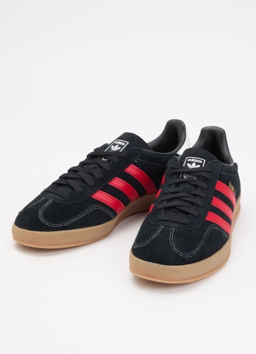 Adidas Gazelle Indoor sneaker van suéde met details van leer  - detail 3 zwart