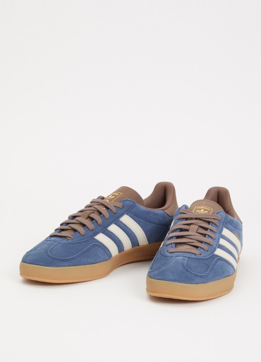 Adidas Gazelle Indoor sneaker van suéde met details van leer  - detail blauw