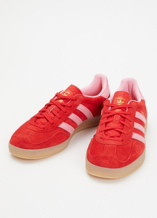 Adidas Gazelle Indoor sneaker van suède - detail 2 rood