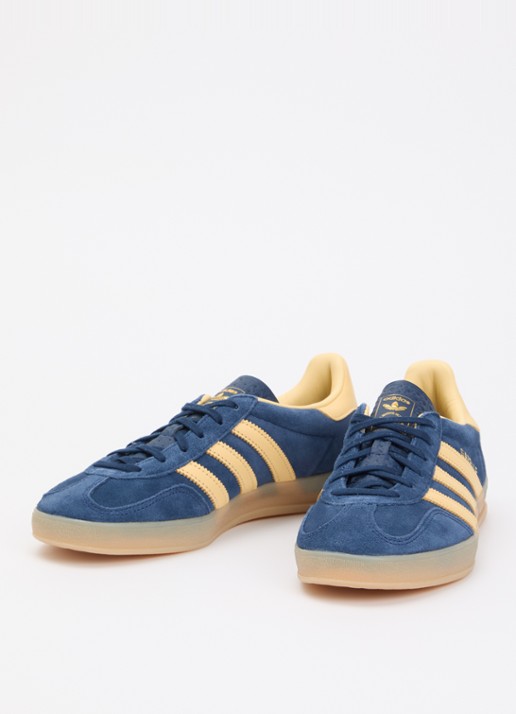 Adidas Gazelle indoor sneaker van suède - detail 2 donkerblauw