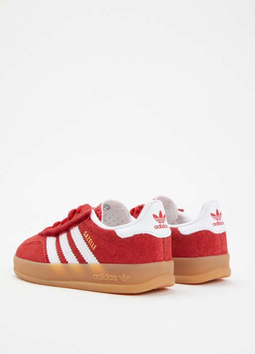 Adidas Gazelle Indoor sneaker van suède - achterkant rood