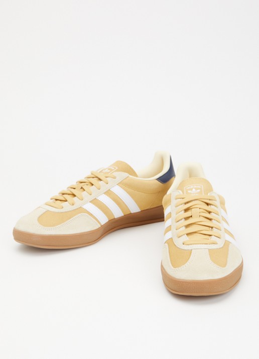 Adidas Gazelle Indoor sneaker van suède - detail 3 geel