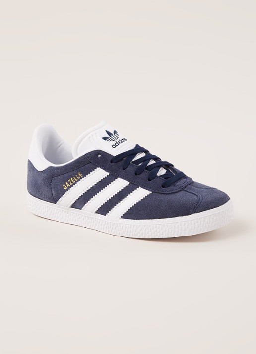 Adidas Gazelle sneaker van suède - voorkant 2 indigo