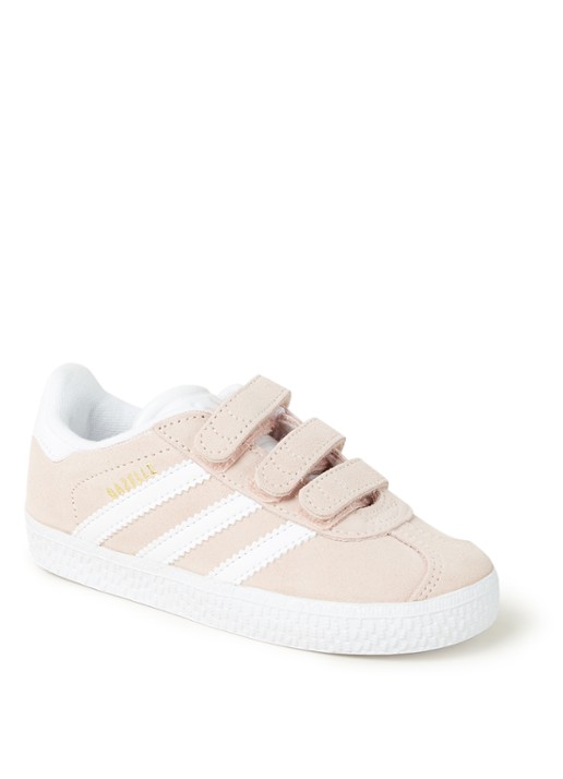 Adidas Gazelle sneaker van suède - voorkant roze