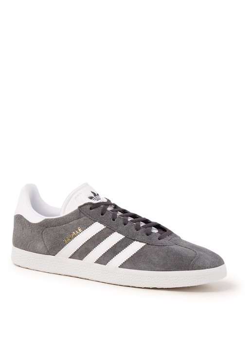 Adidas Gazelle sneaker van suède - voorkant 4 grijs
