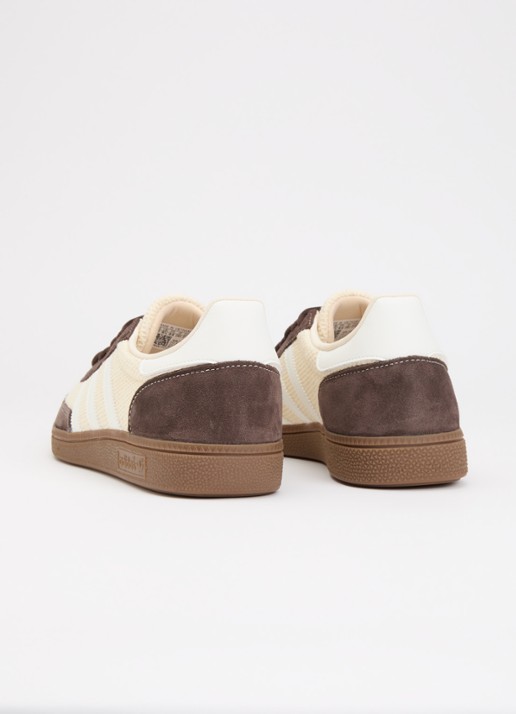 Adidas Handball Spezial sneaker van suède met leren details  - achterkant donkerbruin