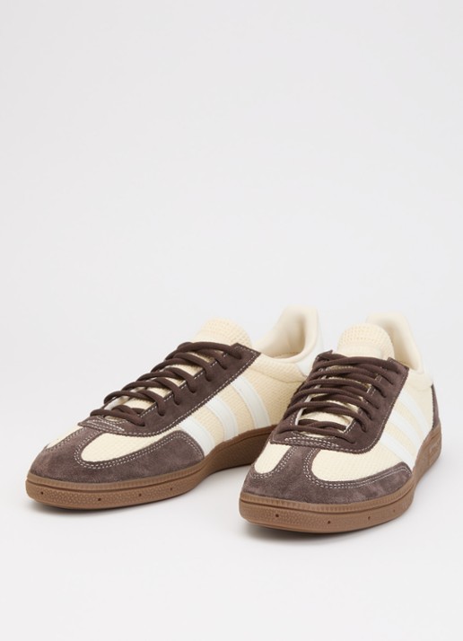 Adidas Handball Spezial sneaker van suède met leren details  - detail 2 donkerbruin