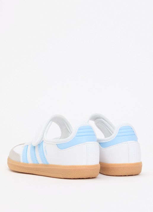 Adidas Samba Jane sneaker van leer met details van suède - achterkant 4 beige