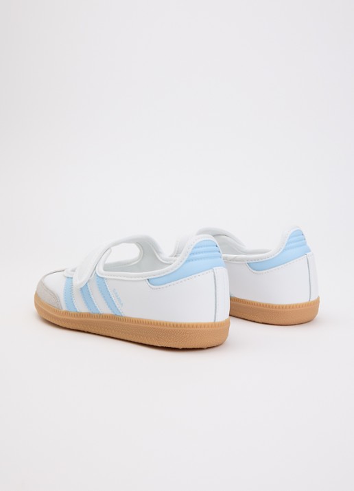 Adidas Samba Jane sneaker van leer met details van suède - achterkant wit