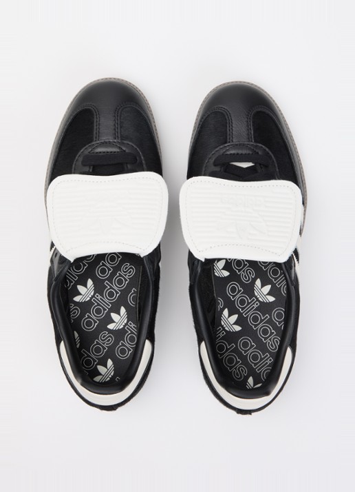 Adidas Samba LT sneaker van leer met ponyhair - detail 4 zwart