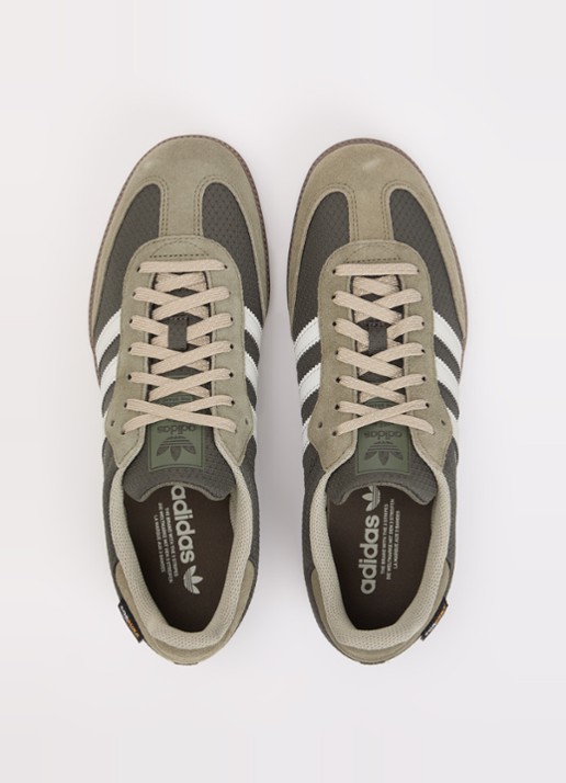 Adidas Samba OG sneaker met details van suède - detail 4 legergroen