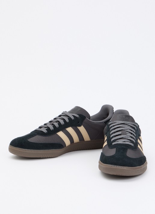 Adidas Samba OG sneaker met leren details - detail 3 donkerbruin