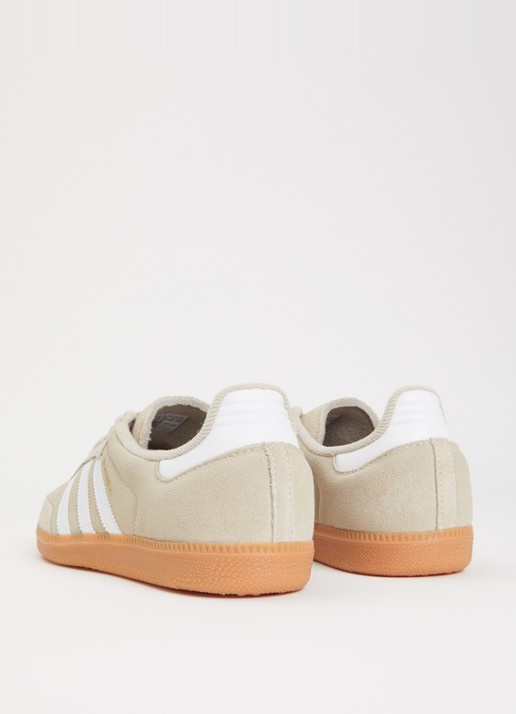 Adidas Samba OG sneaker met logo - achterkant khaki