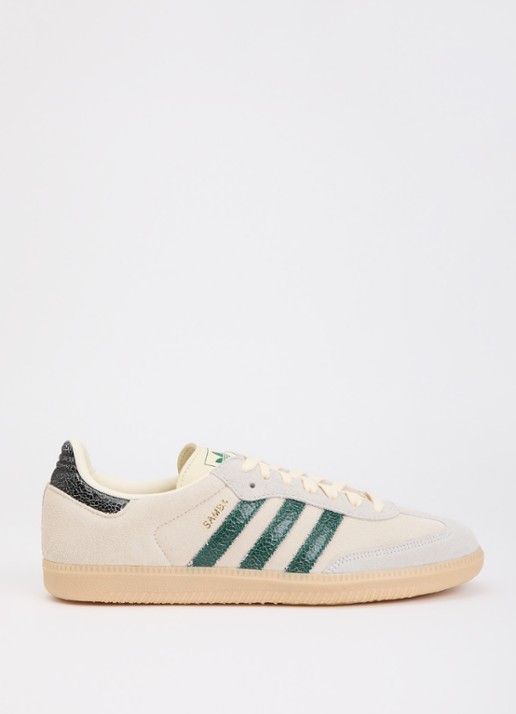 Adidas Samba OG sneaker met logo - voorkant 5 gebroken wit